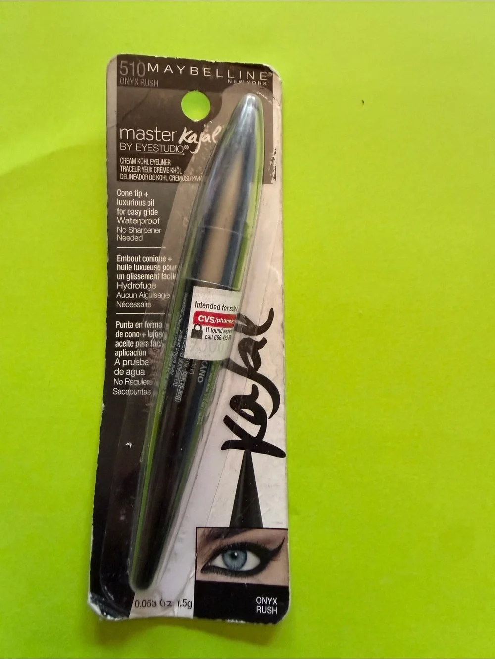 Maybelline Eye Studio Master Kajal Cream Kohl Eyeliner #510 ONYX RUSH